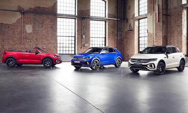 VW T-Roc Facelift (2022); Cabrio, T-Roc R und Basismodell